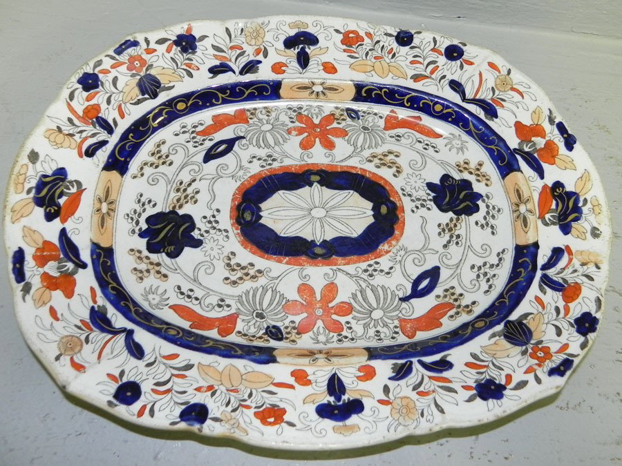 Masons ironstone decorated tray.10" x 13".: Masons ironstone decorated tray.10" x 13".
