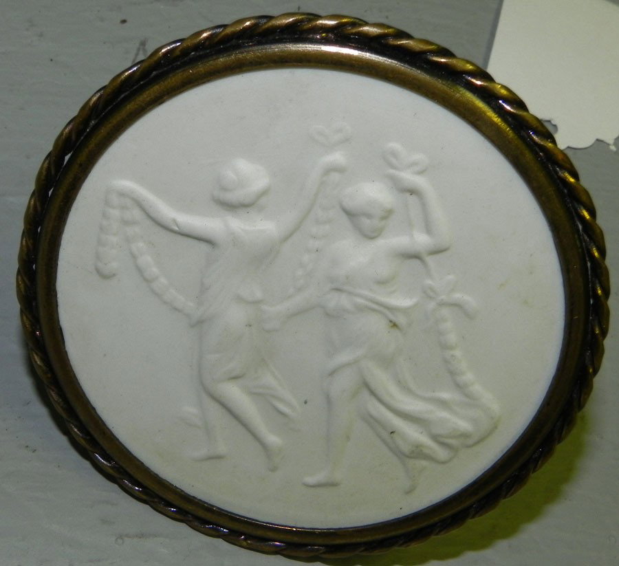 Parian cameo miniature.: Parian cameo miniature.