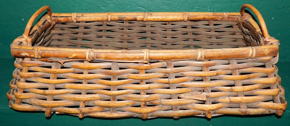 Bamboo 2 Handled Basket Planter (1 of 3)