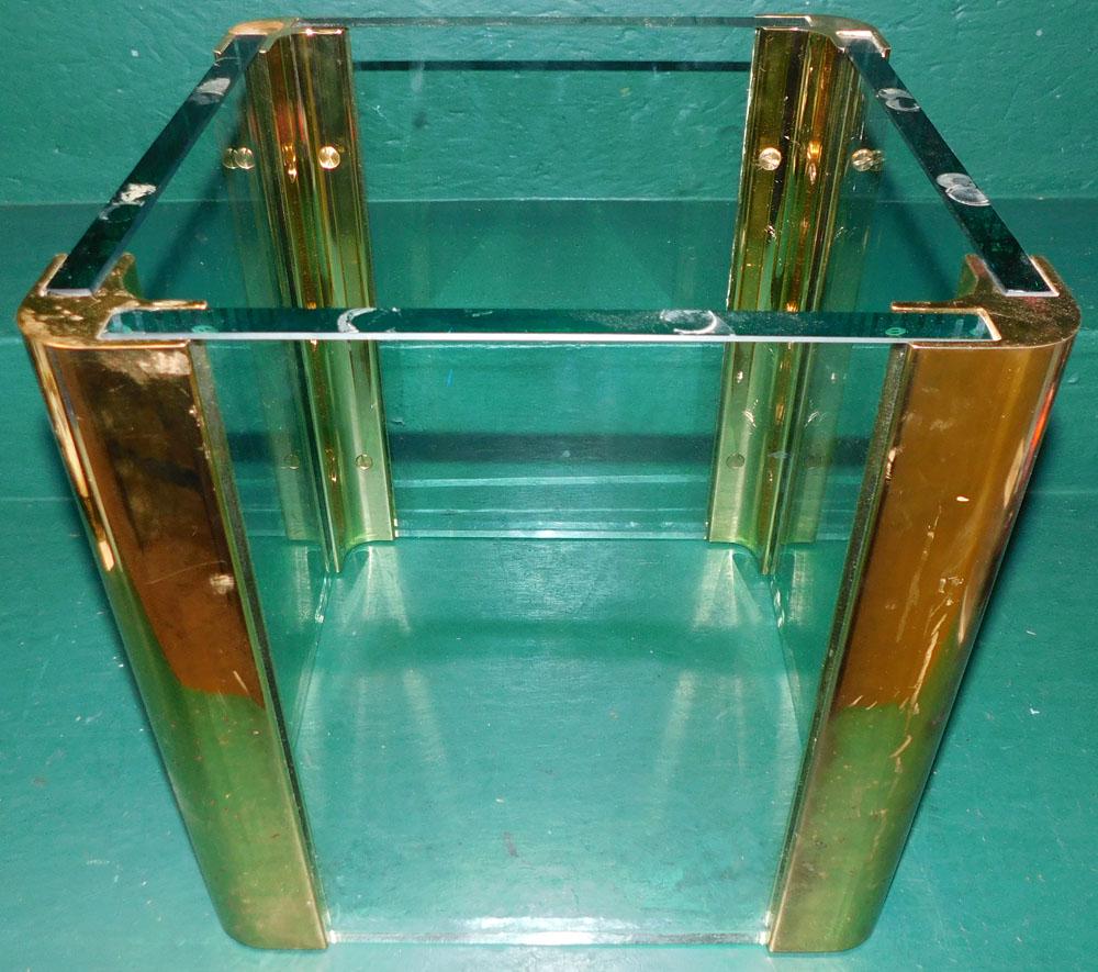 Glass & Brass Mid-Century Modern Table Base (1 of 2)
