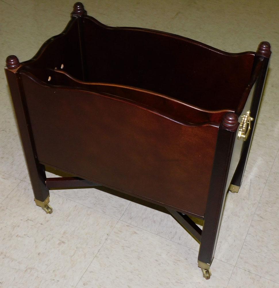 Mahogany Canterbury: Mahogany Canterbury. 18 1/2" W 11 1/4" D 18 1/4" H