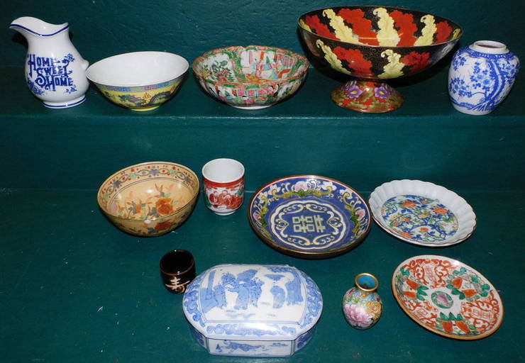 Lot of Oriental Porcelain Items (0079) on Aug 10, 2022 Langston