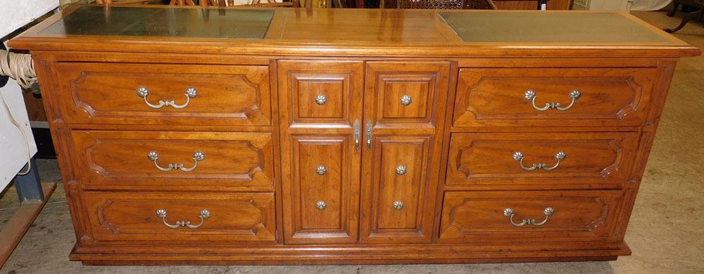 Walnut Marble Top Insert Credenza by Morganton Furniture - Barcelona Design (1 of 7)
