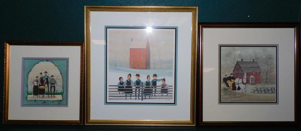 Lot of Amish Scene Prints, (Pencil Signed & Numbered) (1 of 7)