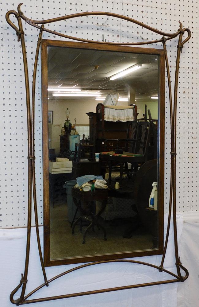 Painted Metal Frame Mirror (1 of 4)