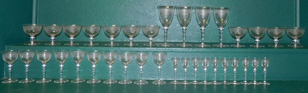 Lot of Fostoria Stemware (1 of 2)