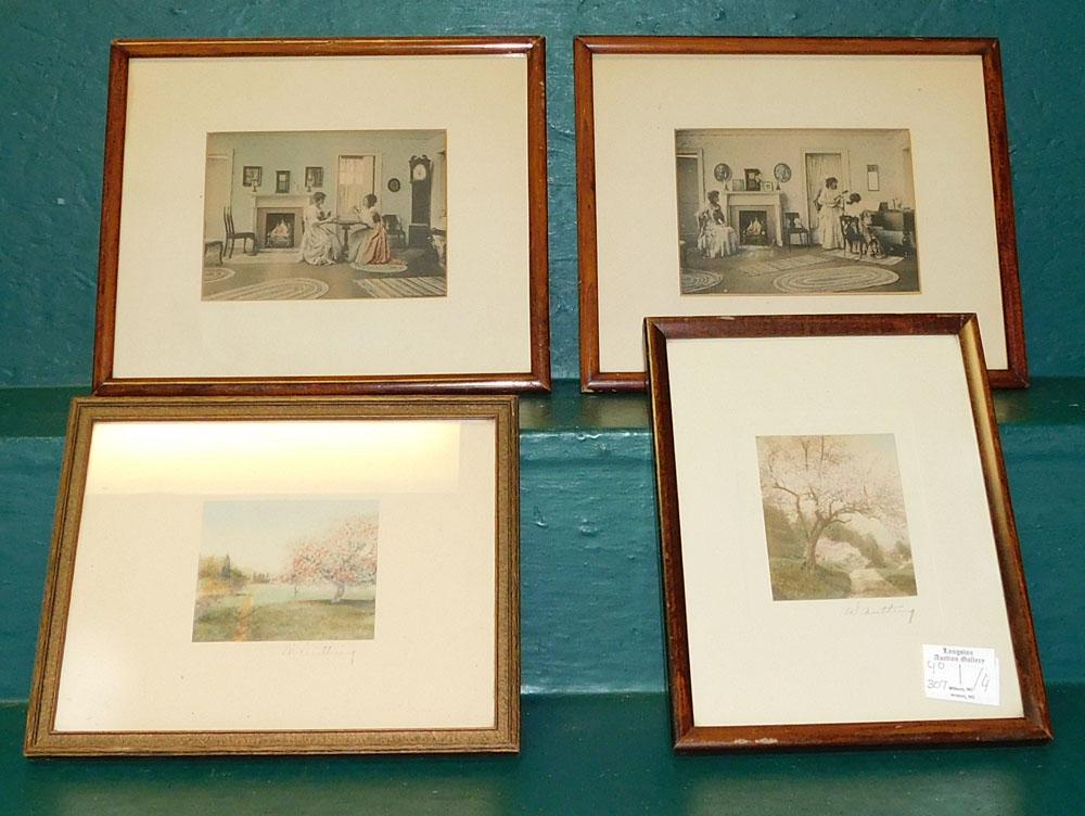 Lot of 4 Wallace Nutting Prints (1 of 3)