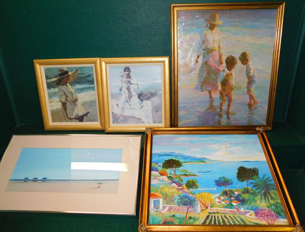 Lot of 5 Framed Prints (1 of 10)
