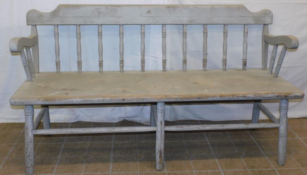 Painted Porch Bench (1 of 3)