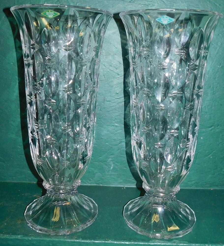Pair Shannon Crystal Vases (1 of 4)