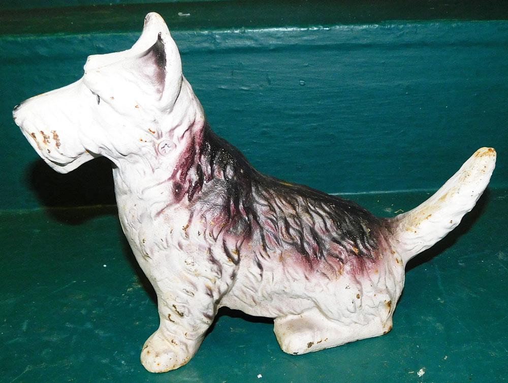 Cast Iron Scottish Terrier Door Stop: Cast Iron Scottish Terrier Door Stop. 7 1/4" H