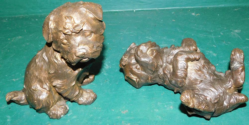 Two Brass Puppy Sculptures (1 of 5)