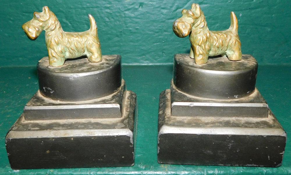 Pair of Metal Scottish Terrier Bookends (1 of 3)