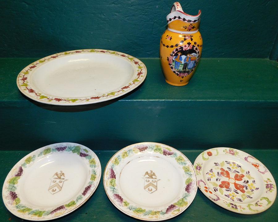 Five Continental Porcelain Plates & Pitcher (1 of 9)