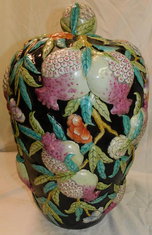 Oriental Porcelain Covered Urn (1 of 6)