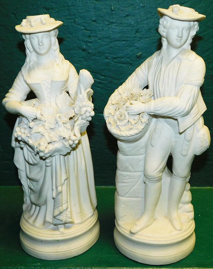 Pair Parian Figurines (1 of 4)