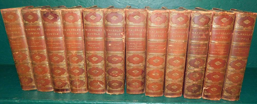 12 Leather Bound Waverly Novels (1 of 5)