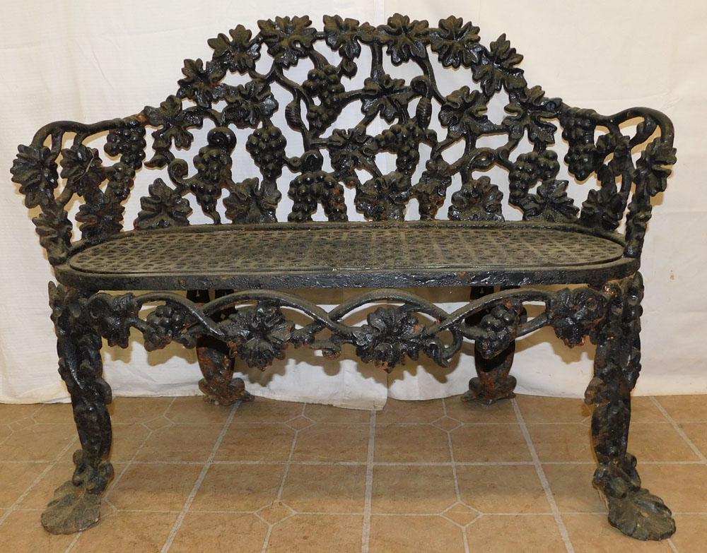 19th C Cast Iron Bench (1 of 3)