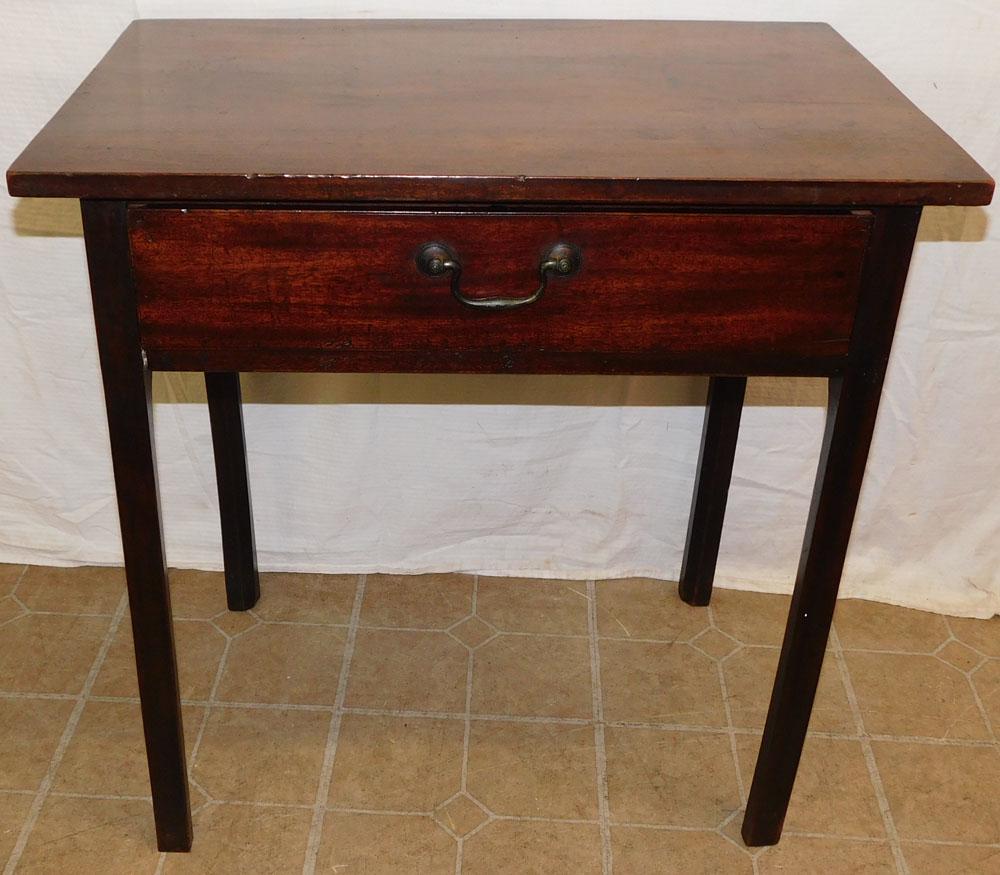 19th C Mahogany One Drawer Stand (1 of 4)