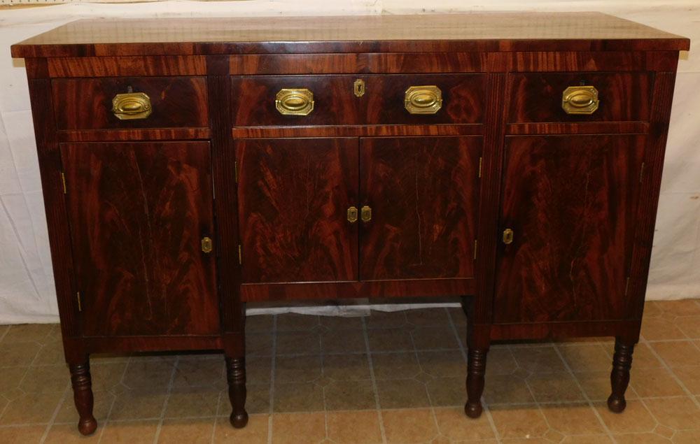 19th C American Mahogany New England Side Board (1 of 9)