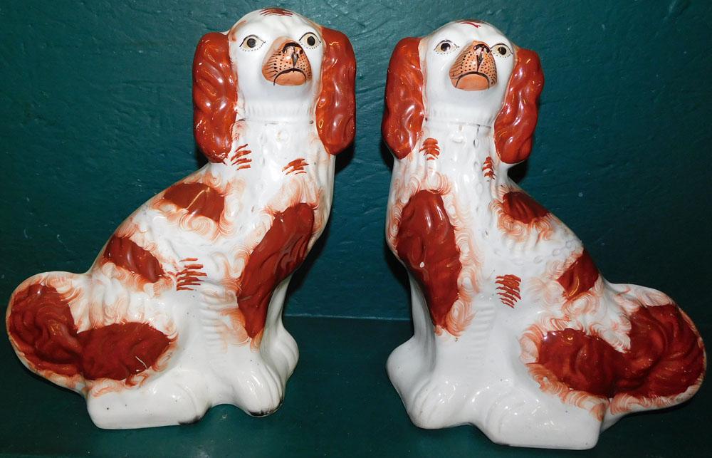 Pair Staffordshire Spaniels (1 of 3)