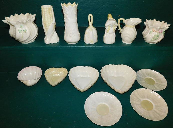 Lot Of Irish Belleek Items
