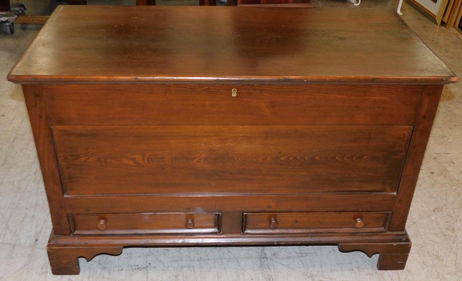 19th C Pine Blanket Chest (1 of 5)
