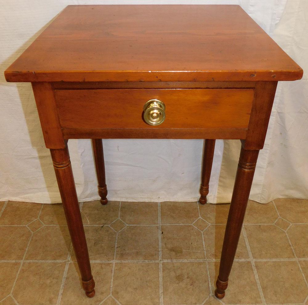 19th C Pine One Drawer Stand (1 of 4)