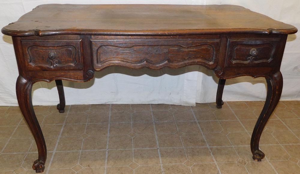Antique French Oak Desk (1 of 6)