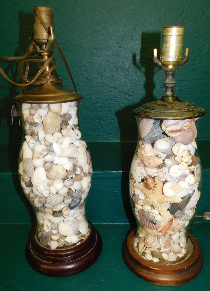 Pair Sea Shell Lamps (1 of 5)