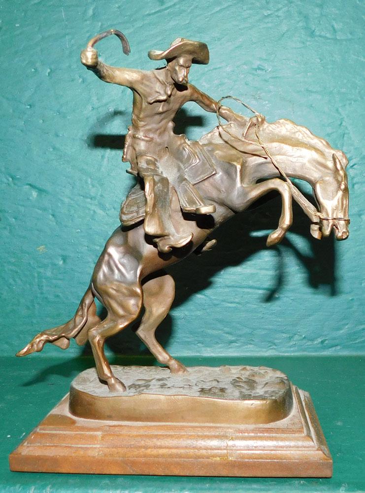 Bronze Signed Frederick Remington Sculpture (1 of 3)