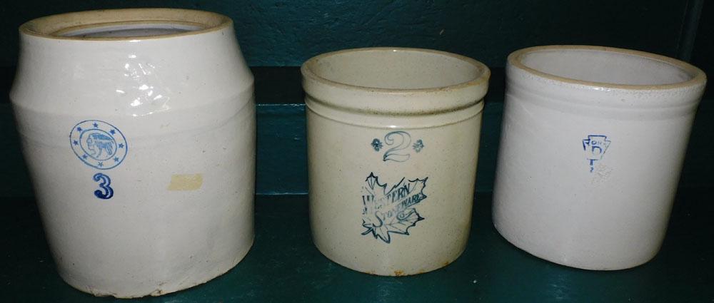 Three Stoneware Crocks (1 of 4)