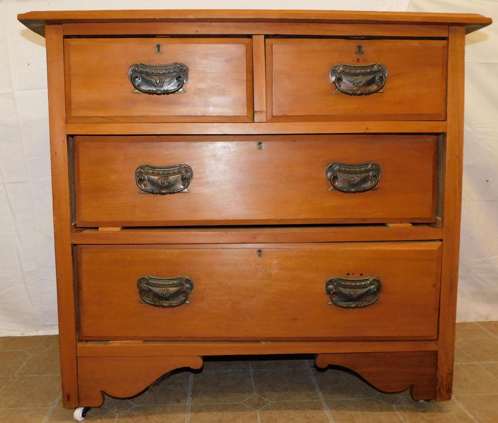 Antique Cherry 2/2 Drawer Chest (1 of 4)