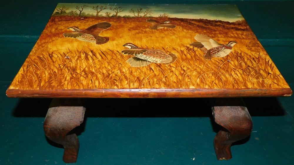 Painted Foot Stool (1 of 2)