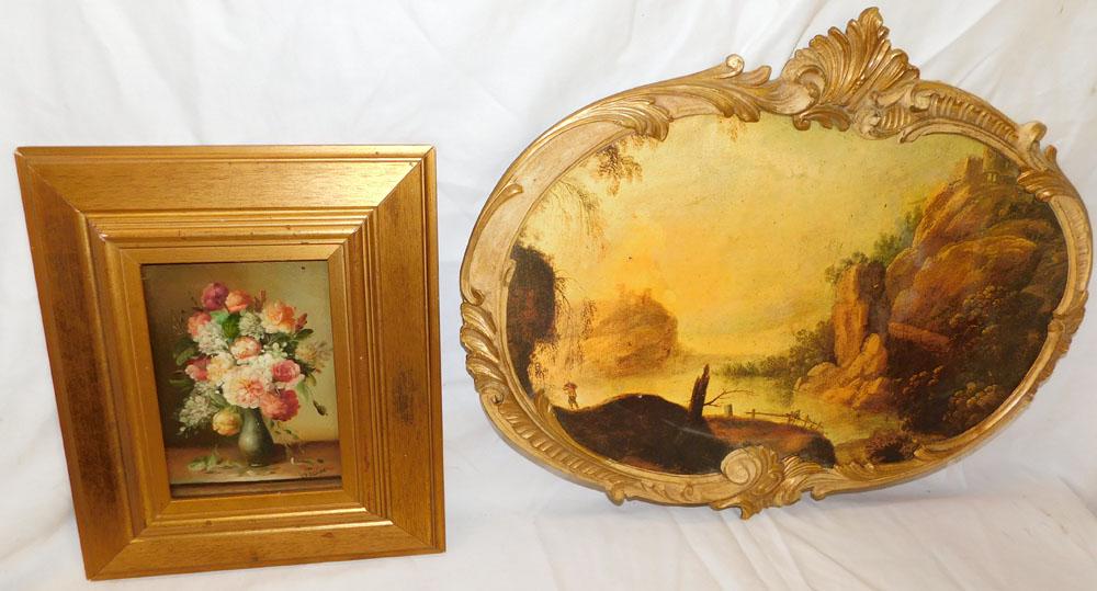 Signed Oil on Board Still Life & Framed Print (1 of 4)