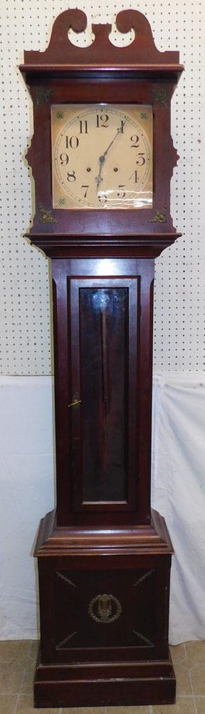 Antique Cherry Grandfather Clock (1 of 5)