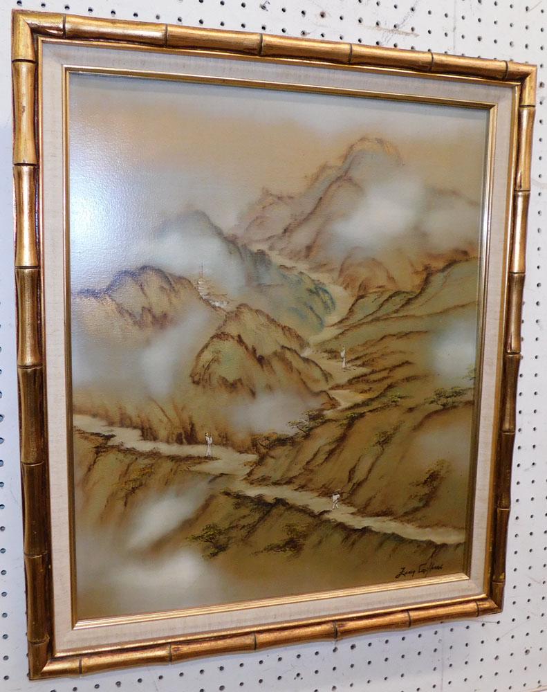 Oil on Canvas Oriental Scene (1 of 4)