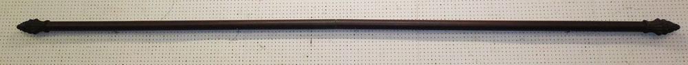 2 Piece Carved Wood Curtin Rod with Brackets: 2 Piece Carved Wood Curtin Rod with Brackets . 182" L