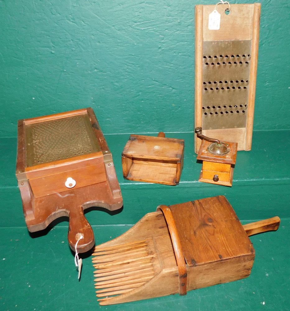 Lot of 5 Antique Country Kitchen Items (1 of 5)