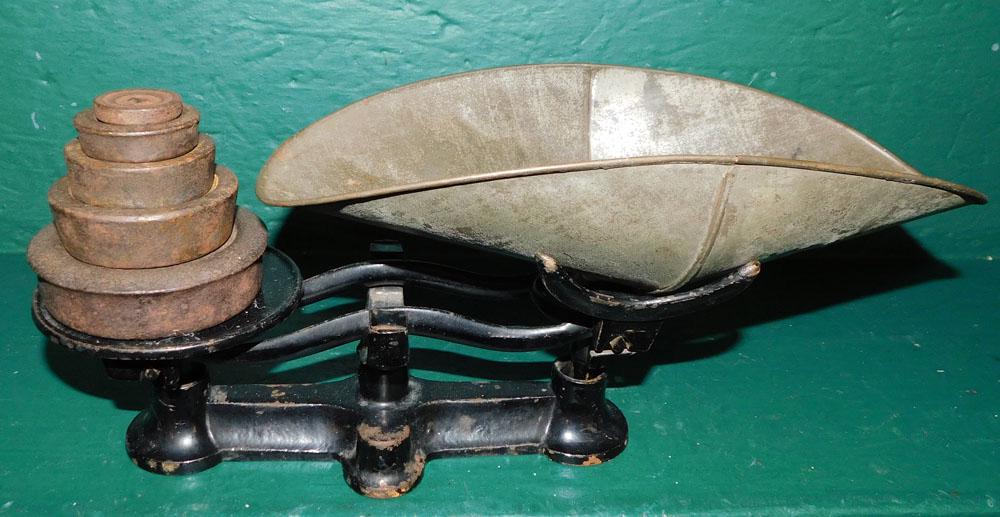 Antique Scale with Weights (1 of 2)