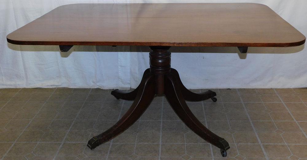19th C English Mahogany Tilt Top Regency Breakfast Table (1 of 5)
