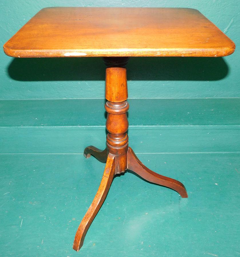 19th C Mahogany Tilt Top Candlestand (1 of 4)