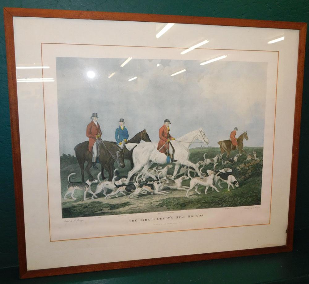 Framed Fox Hunt Scene Print (1 of 6)