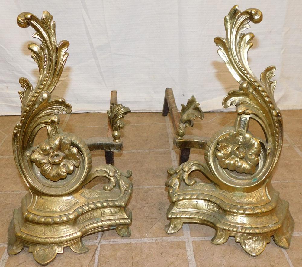 Pair of Brass Chenets (1 of 2)