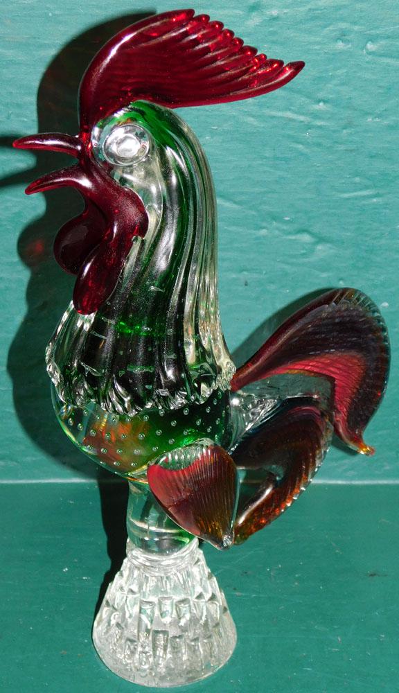 Vintage Murano Art Glass Rooster (1 of 5)