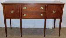 Mahogany Bell Flower Inlaid Sideboard