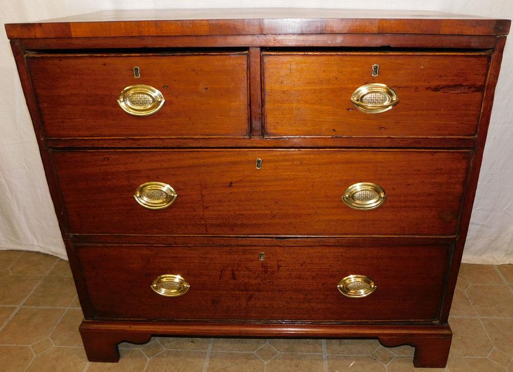 19th C Mahogany 2/2 Bachelor's Chest (1 of 6)
