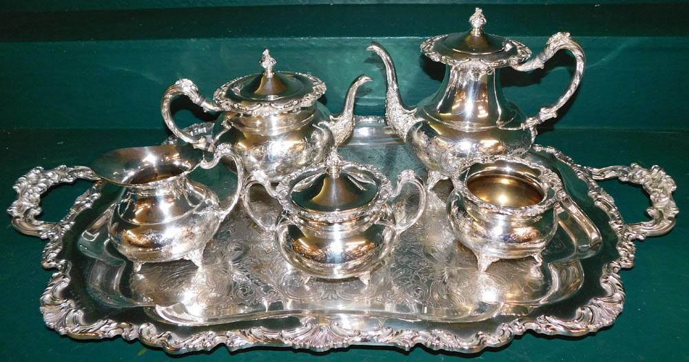 6 Piece Silverplate Tea Service by Community Plate (1 of 9)