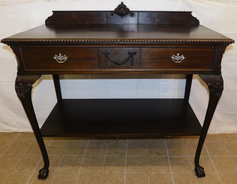 Carved Mahogany Chippendale Style Server (1 of 7)