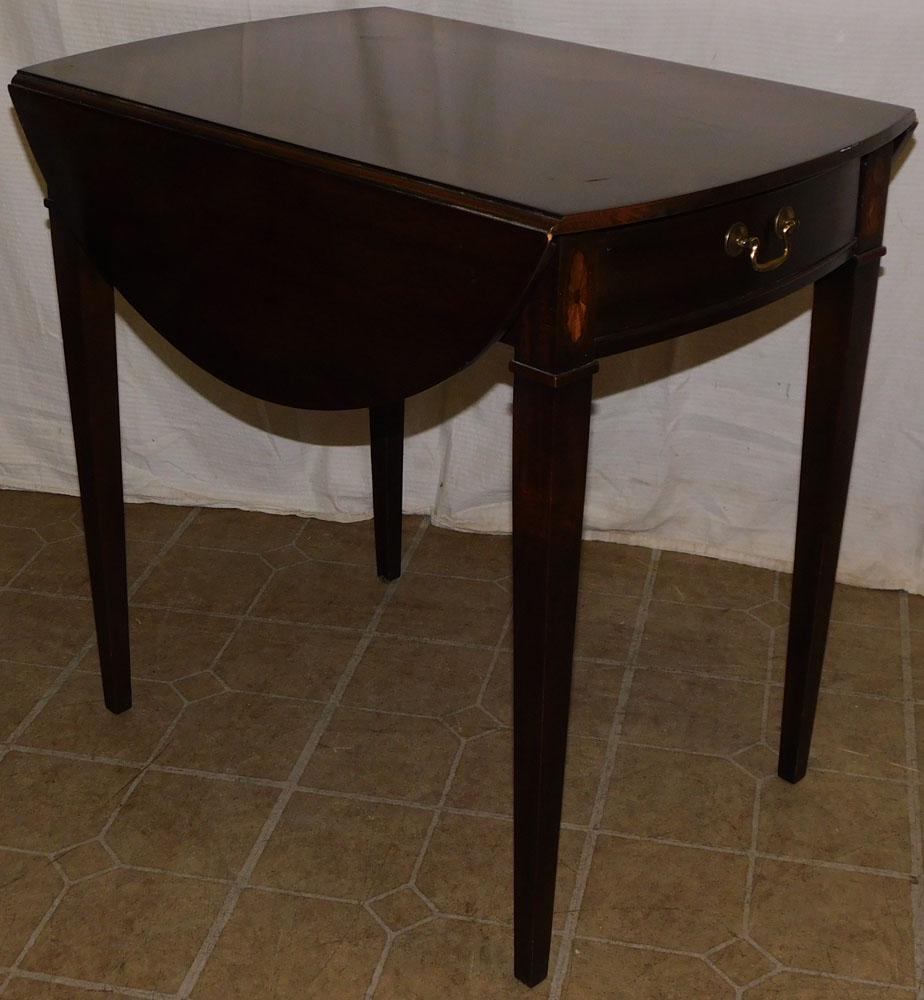 Mahogany Inlaid Pembroke Table by Drexel (1 of 5)